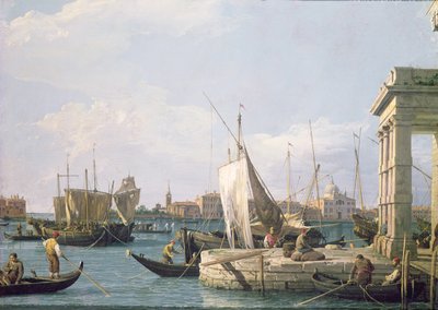 The Punta della Dogana by Giovanni Antonio Canal